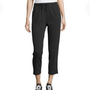 NEW Champion Varsity Stripe Ankle Joggers Sweatpants, Size Medium, Black